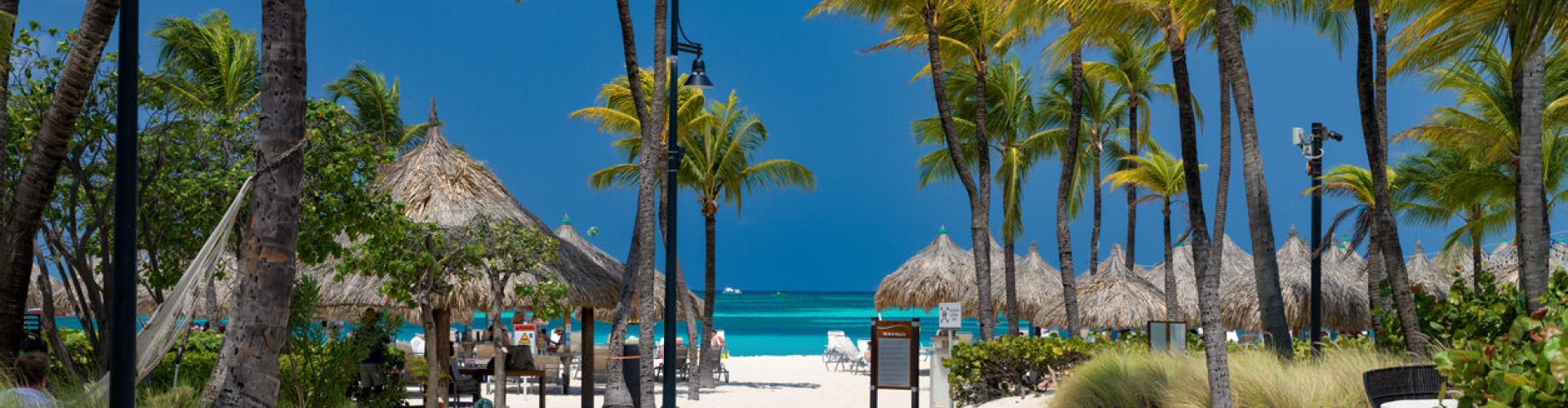 Sunset road in Aruba