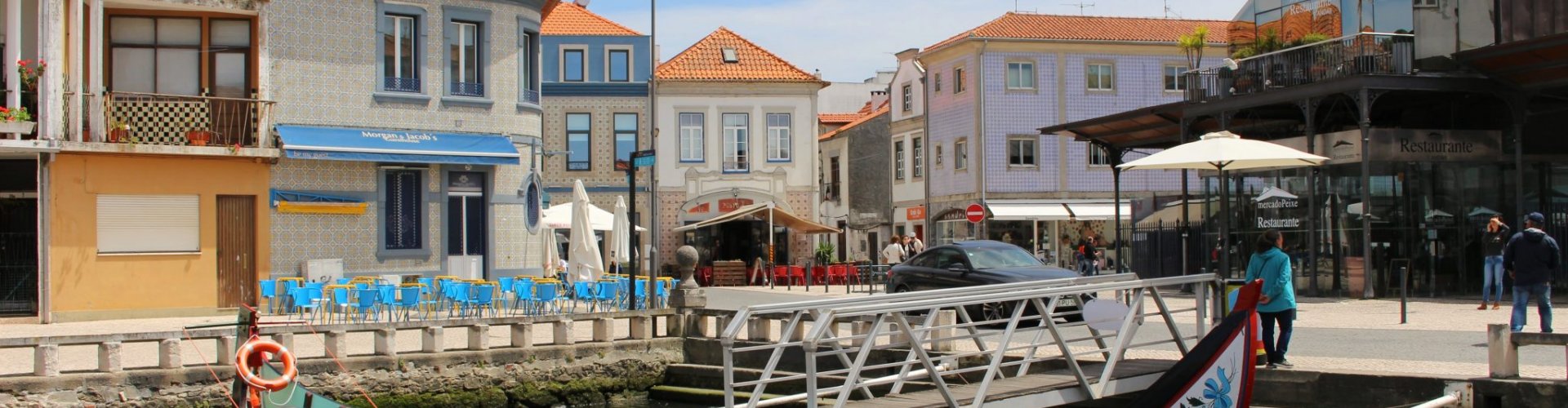 Sunset over Aveiro lagoon