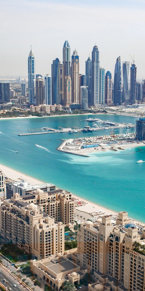 Desert road near Dubai