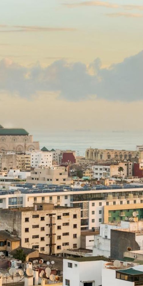 Scenic drive from Casablanca