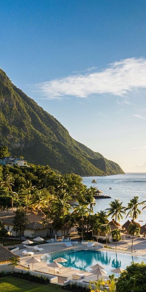 Driving through Saint Lucia landscapes