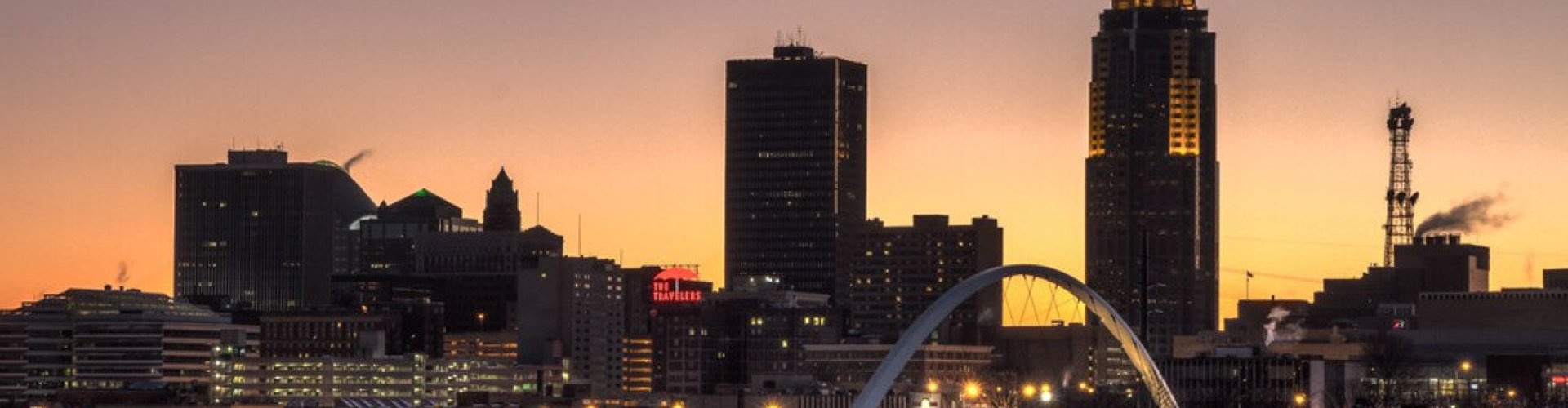 Road trip landscape near Des Moines