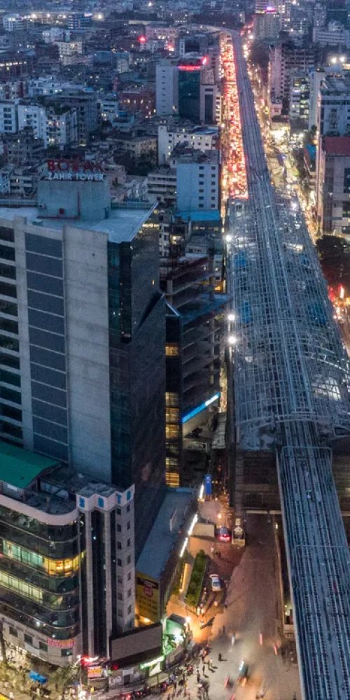 Scenic road near Dhaka, BD