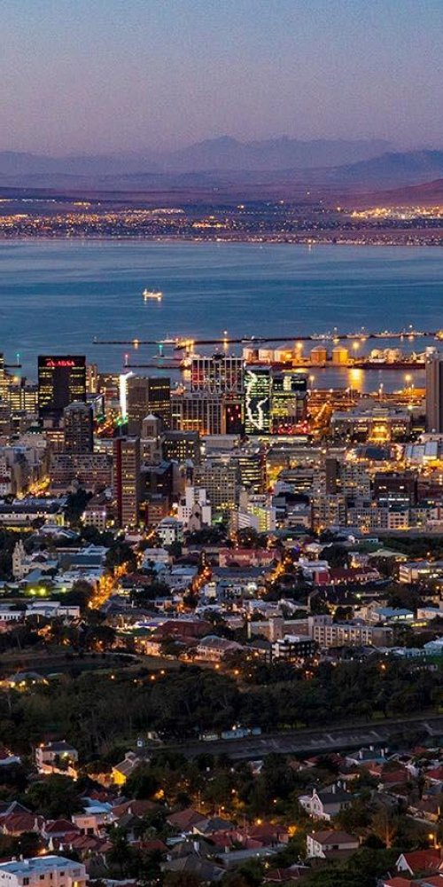 Scenic drive near Cape Town