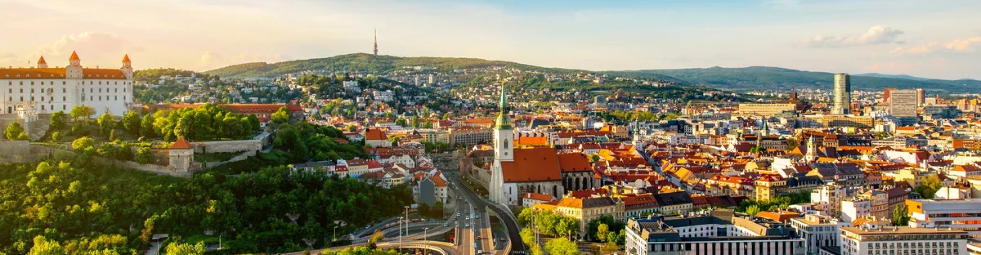 Road trip landscape near Bratislava