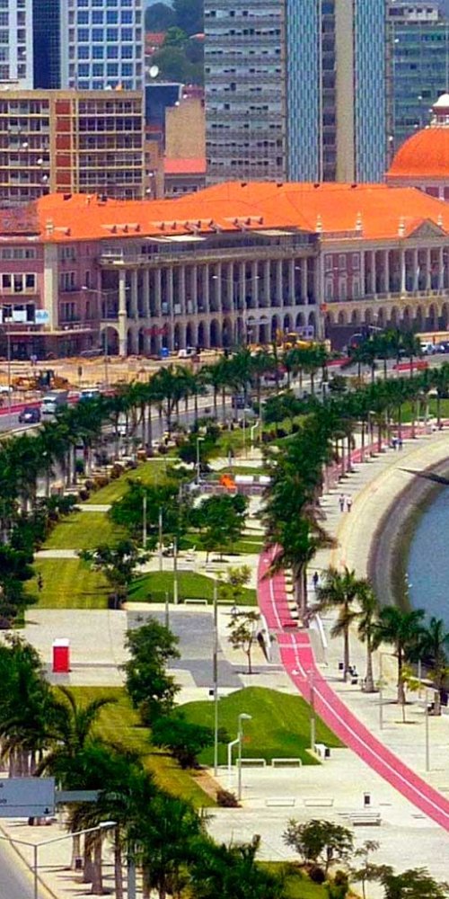 Scenic view from Luanda road trip