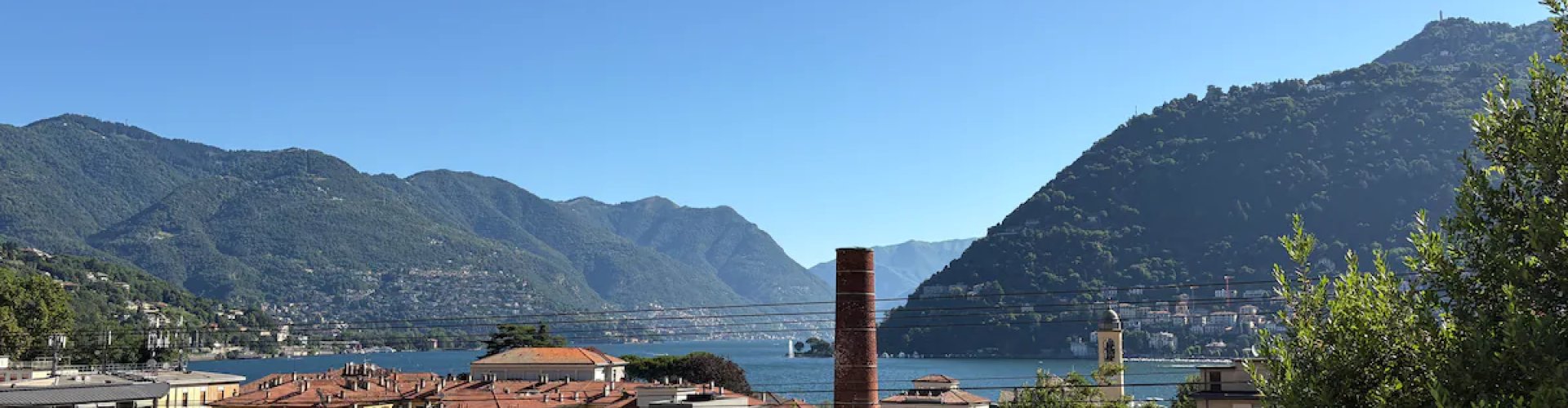 Scenic landscape near Fino Mornasco, Italy