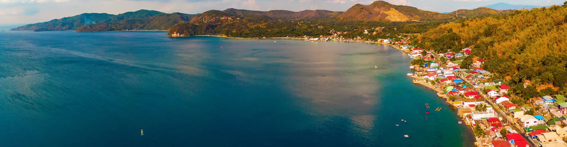 Sunset road near Batangas City, PH