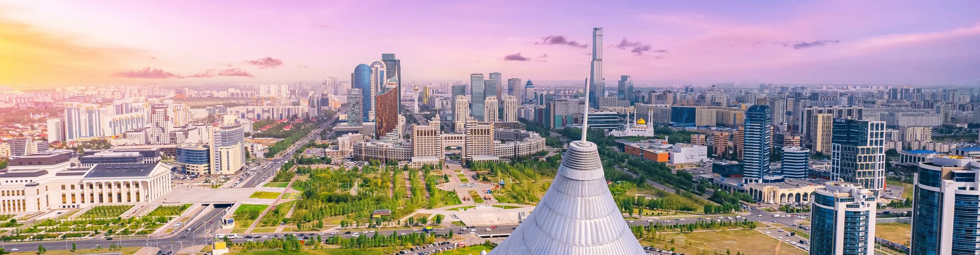 Road trip landscape near Astana, KZ