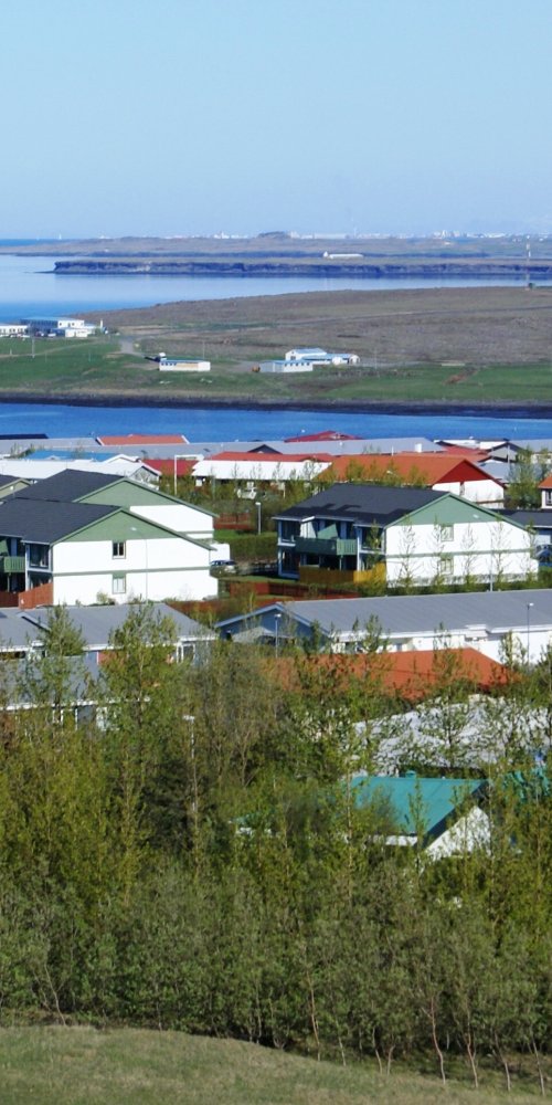 Scenic road near Mosfellsbær