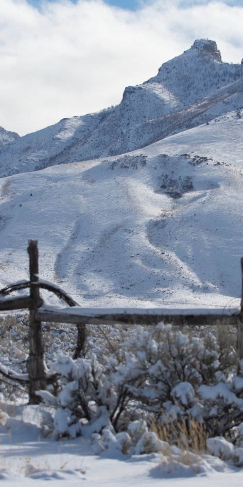 Scenic driving landscape near Elko, NV