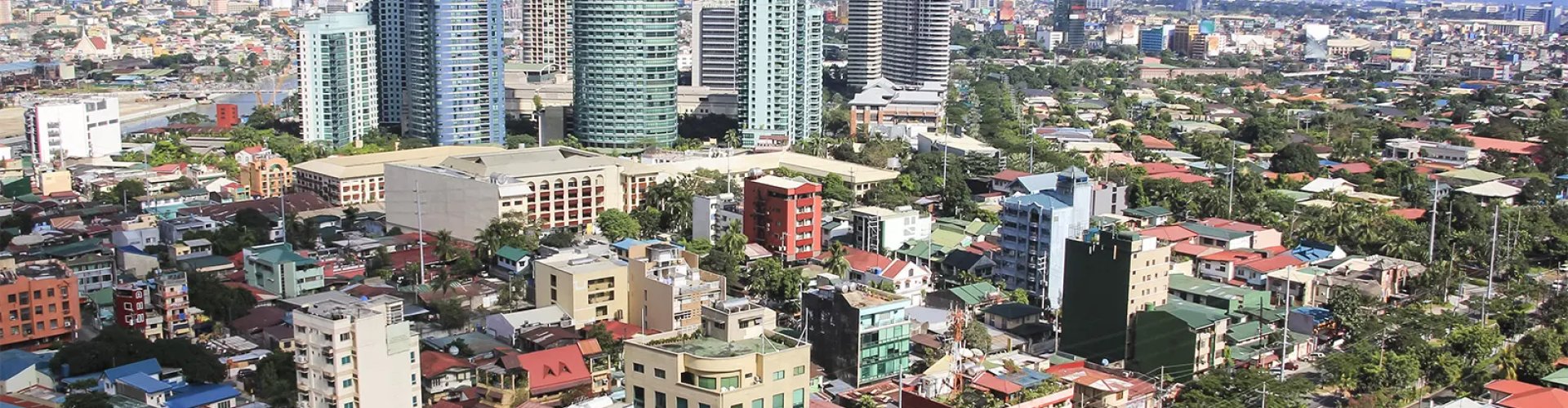 Sunset drive near Manila