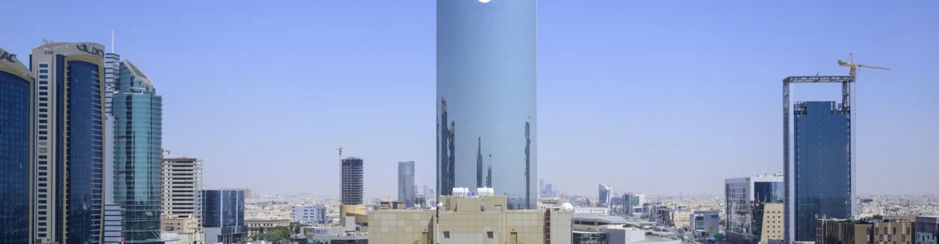 Sunset road near Riyadh