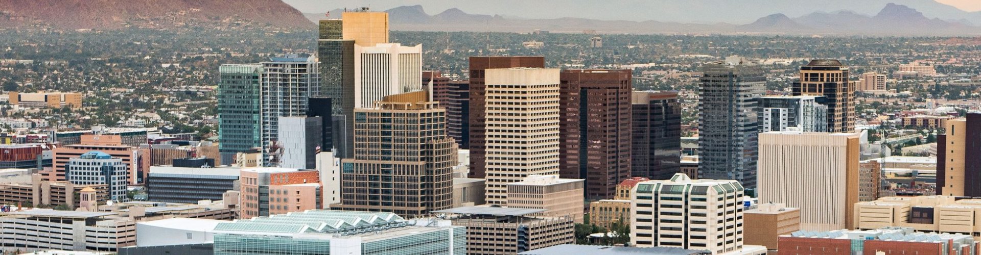 Sunset road outside Phoenix, AZ, US