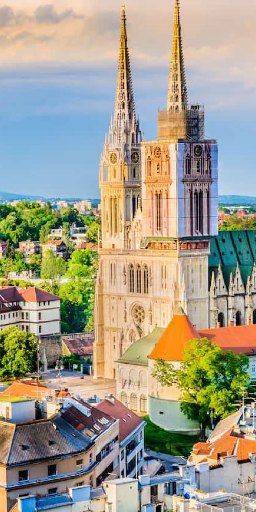 Zagreb, HR scenic landscape